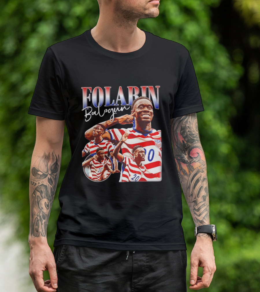 Folarin Balogun USMNT USA Soccer Team 20 Jersey T-Shirt