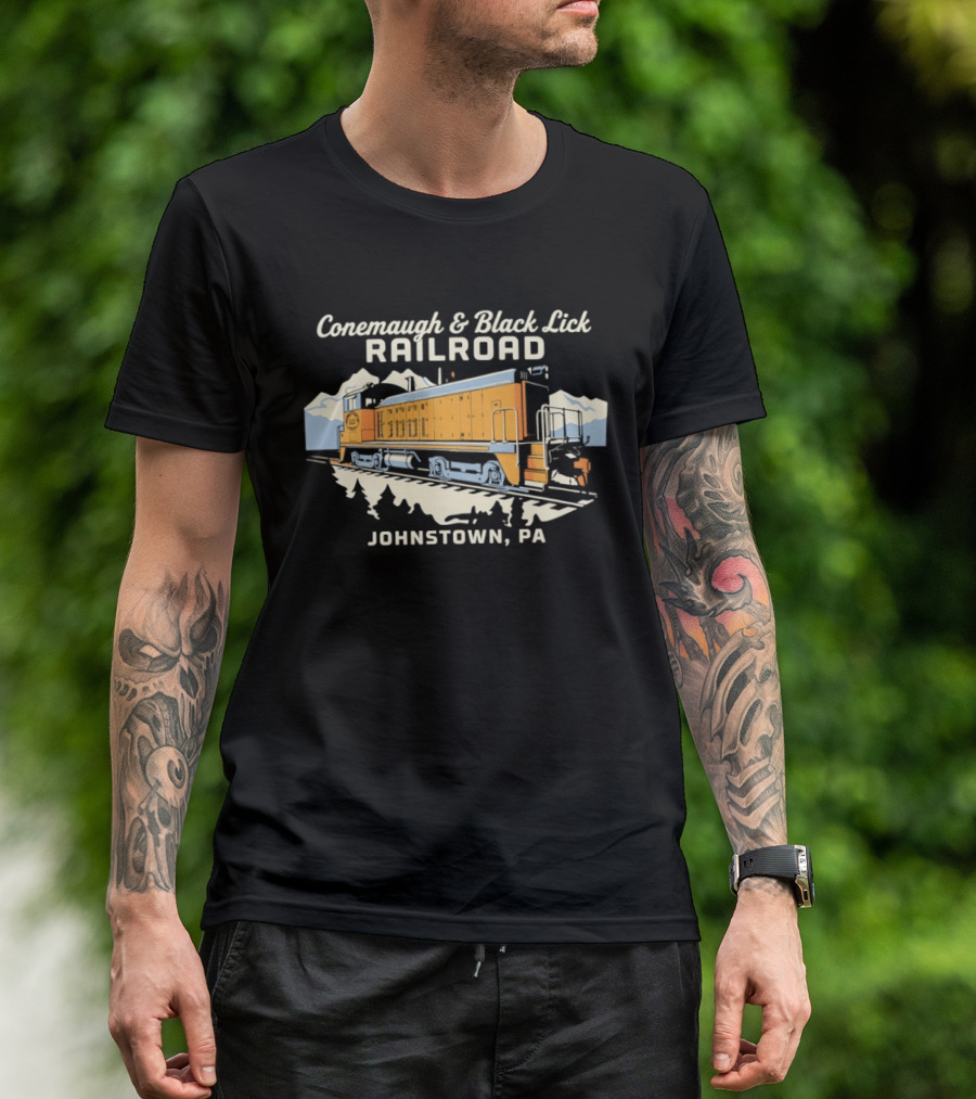 Conemaugh And Black Lick Railroad Locomotive Johnstown PA T-Shirt