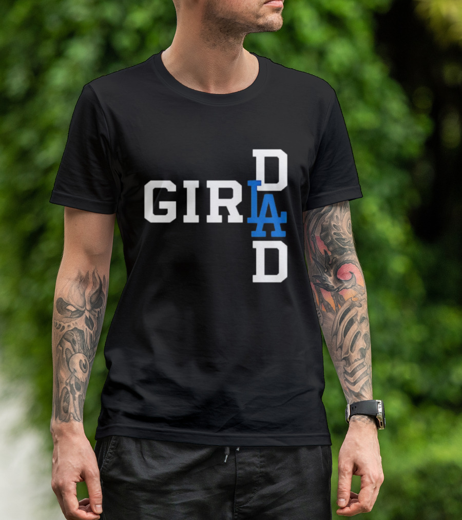 Los Angeles Dodgers MLB Girl Dad Baseball T-Shirt
