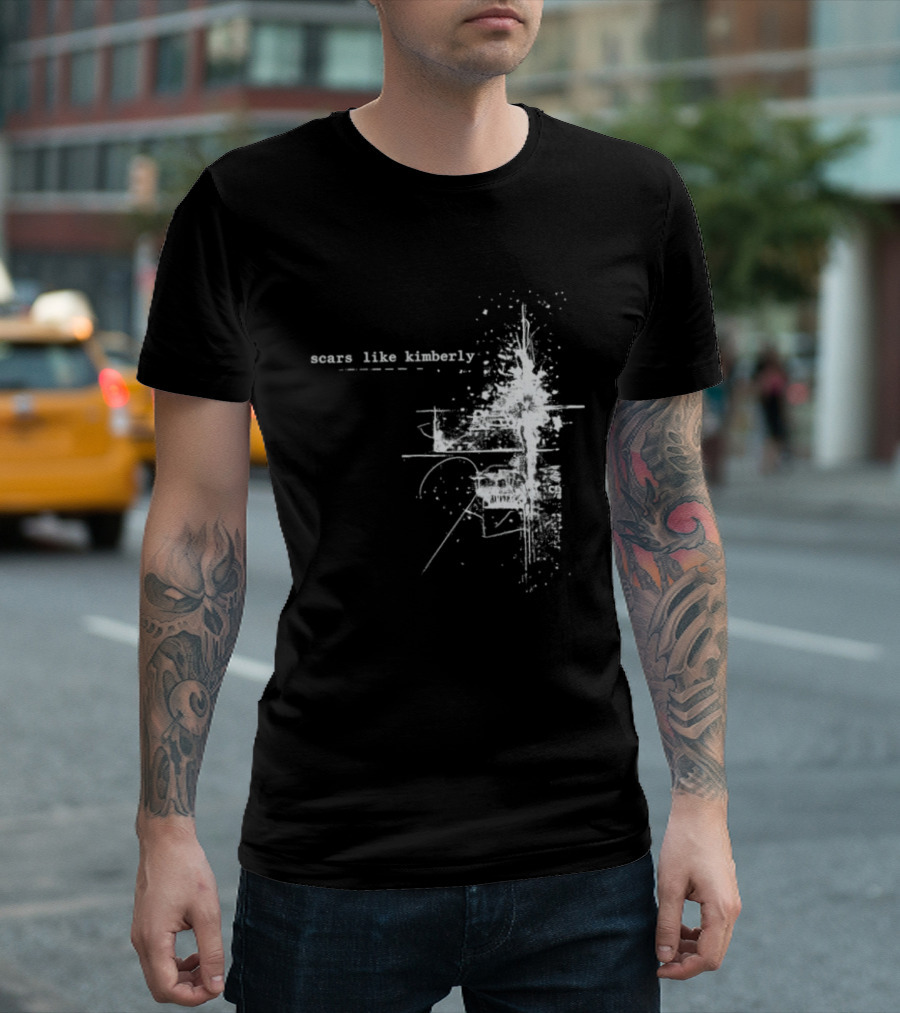 Scars Like Kimberly USA Tour 2026 Abstract White T-Shirt