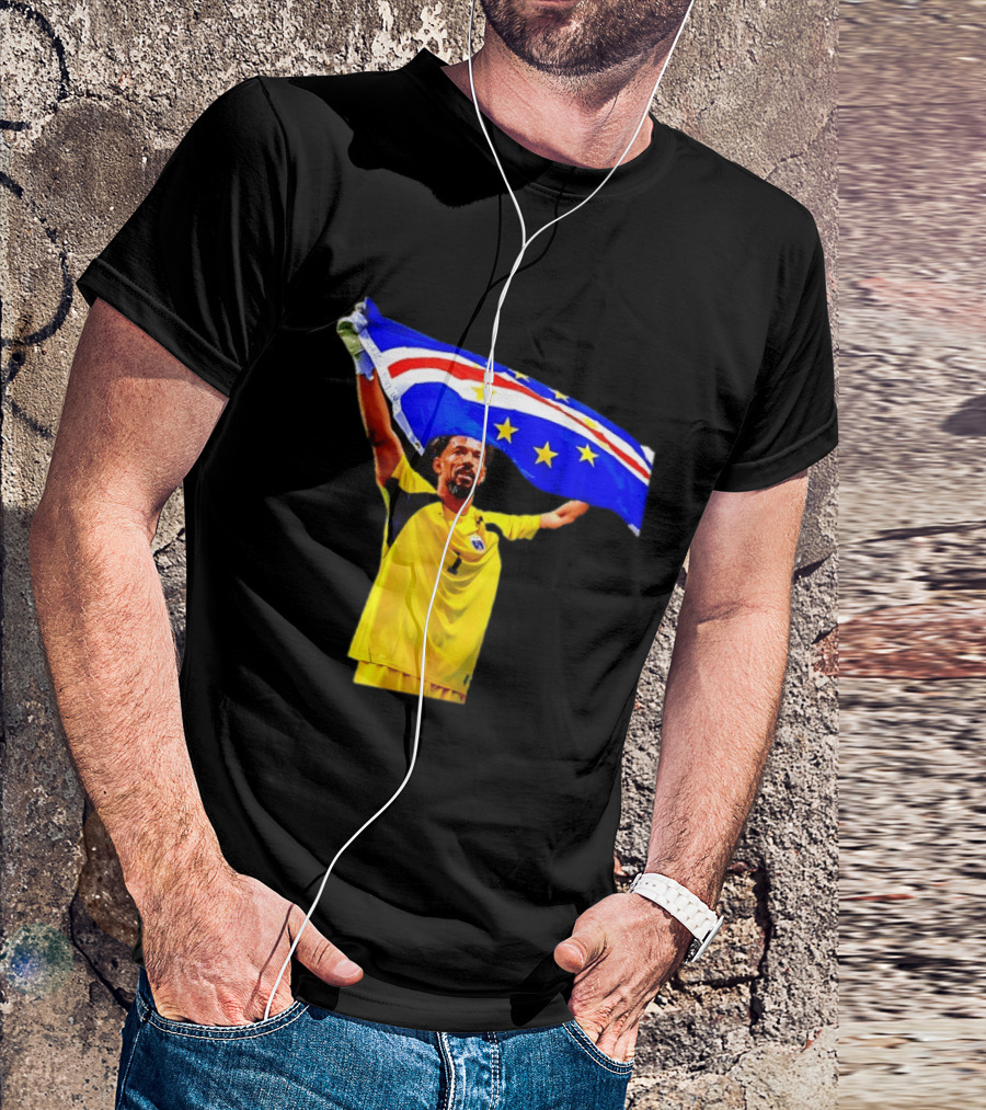 Vozinha Cape Verde Football Team Flag Celebration T-Shirt