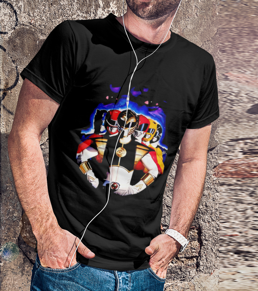 Power Rangers White Ranger Mighty Morphin Team Legacy T-Shirt