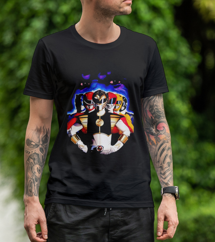 Power Rangers White Ranger Mighty Morphin Team Legacy T-Shirt