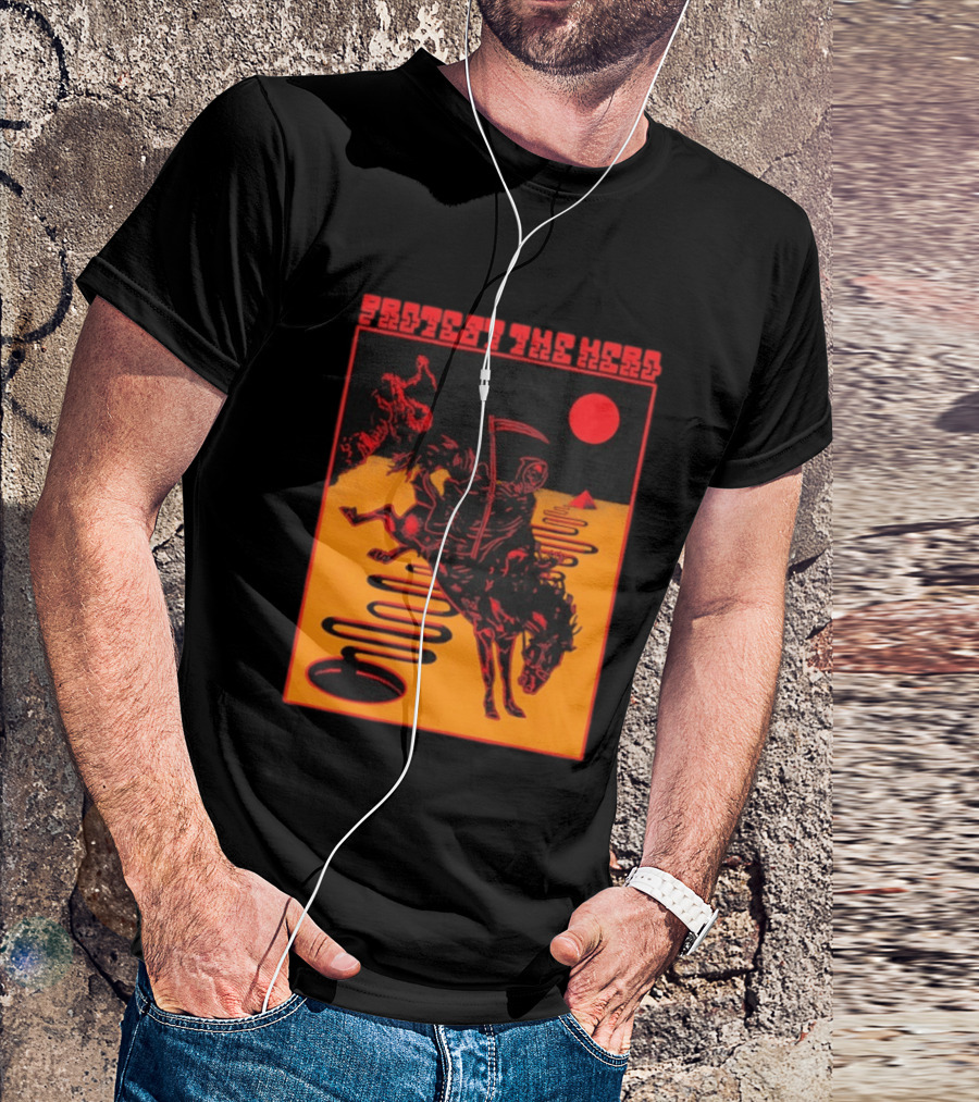 Protest The Hero Grim Reaper Horse Pyramid Red Moon Desert Path T-Shirt