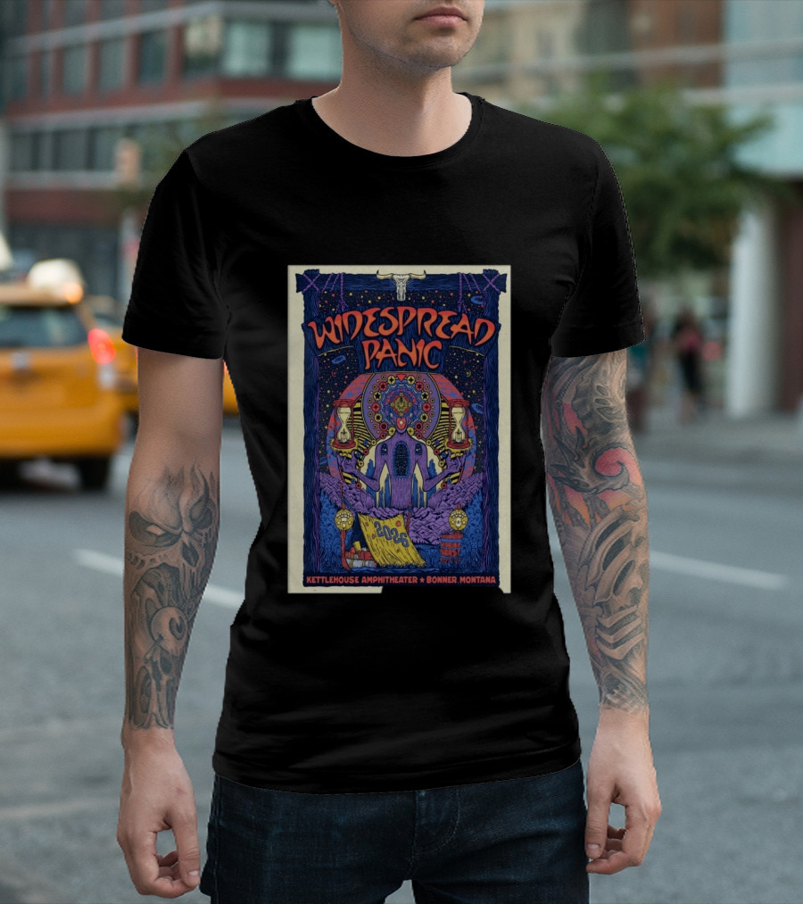 Widespread Panic 2026 KettleHouse Amphitheater Bonner Montana Concert Event July 7 8 T-Shirt
