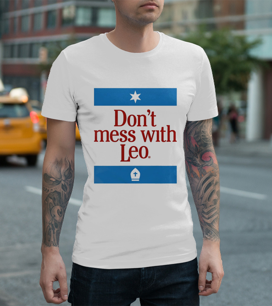 Don't Mess With Leo Mitre Star T-Shirt