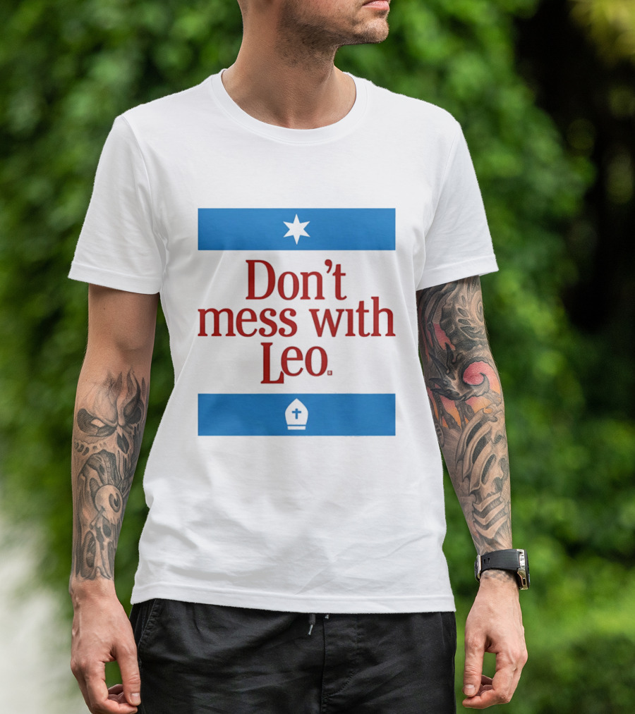 Don't Mess With Leo Mitre Star T-Shirt