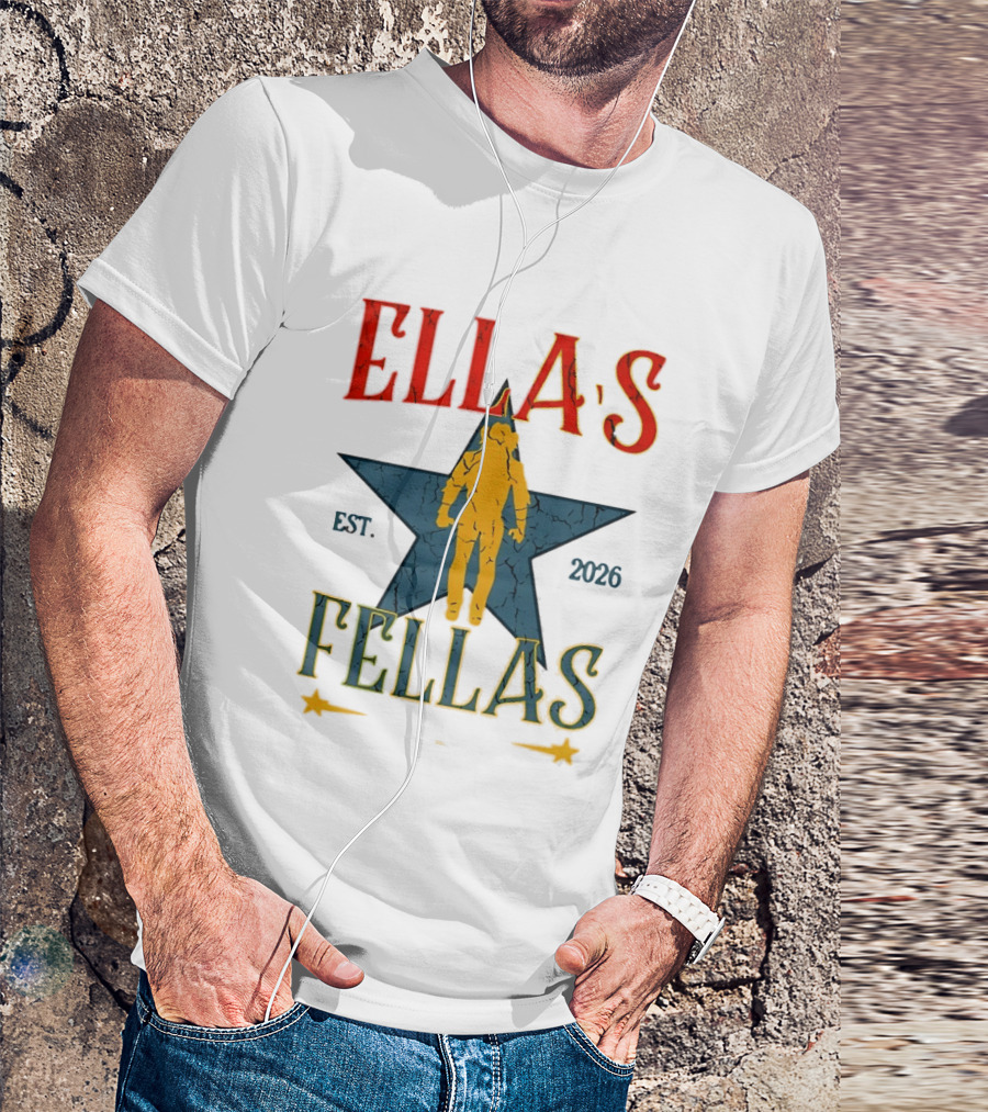 Ella's Fellas Est 2026 Astronaut Star T-Shirt