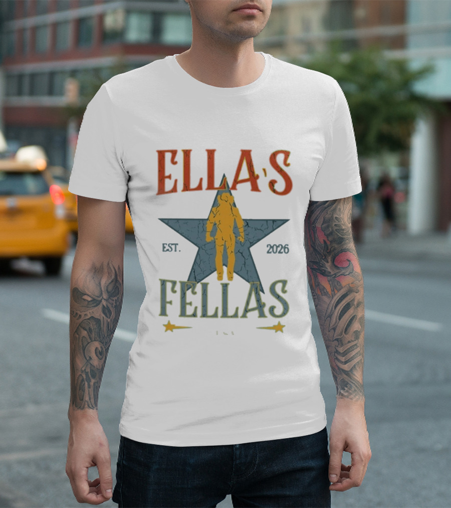 Ella's Fellas Star USA Est 2026 Dandelion T-Shirt