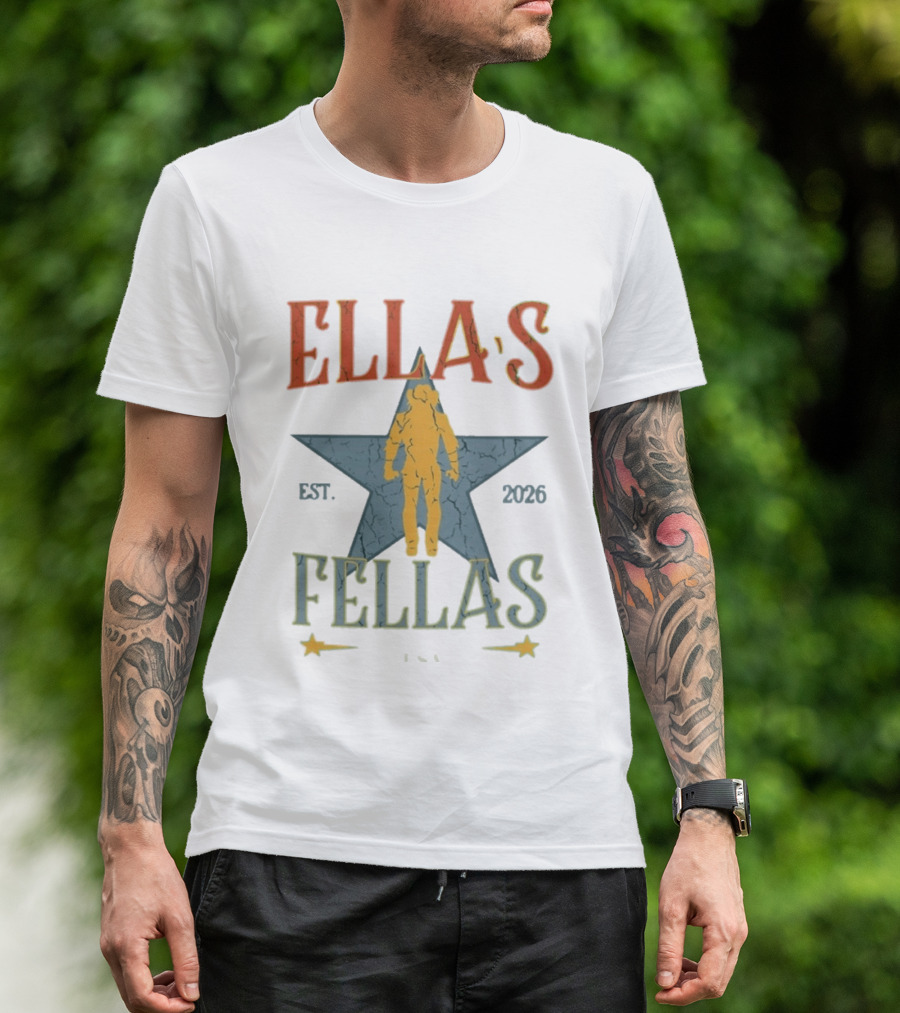 Ella's Fellas Star USA Est 2026 Dandelion T-Shirt