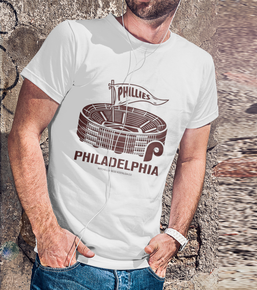 Philadelphia Phillies Stadium Pennant Retro Baseball Fan T-Shirt