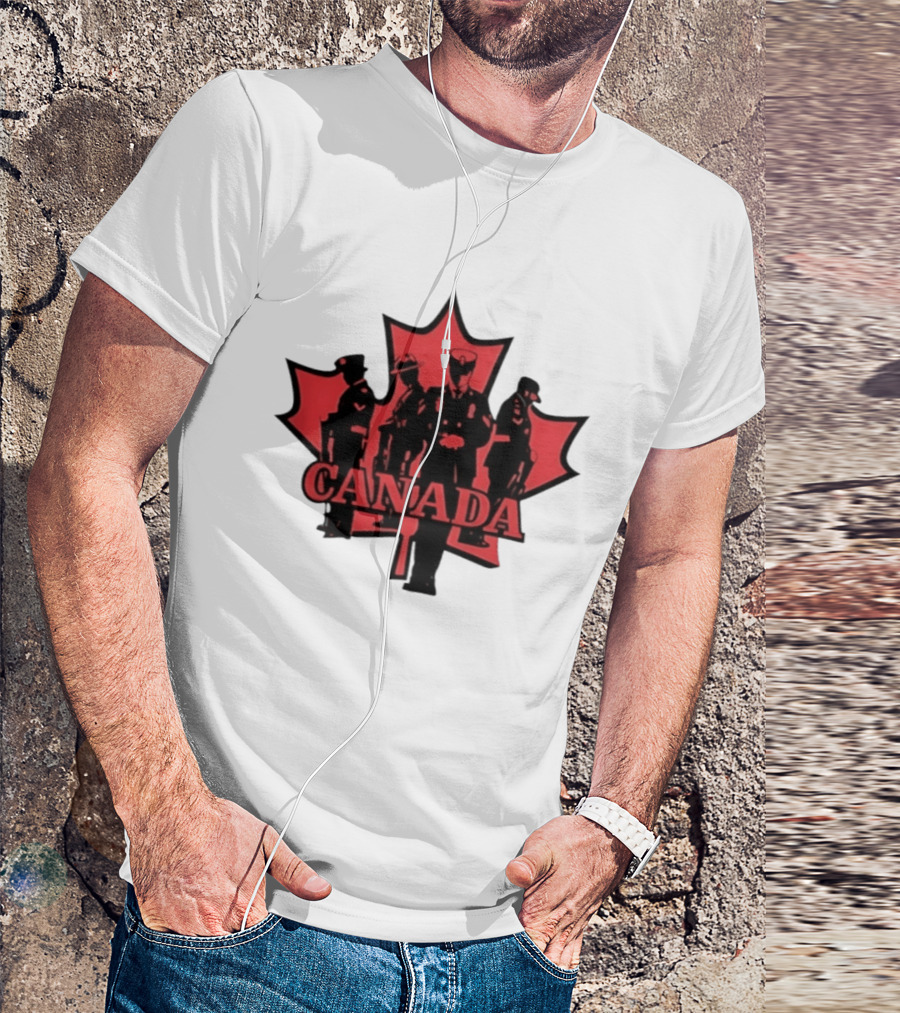 Canada Maple Leaf Uniformed Figures T-Shirt