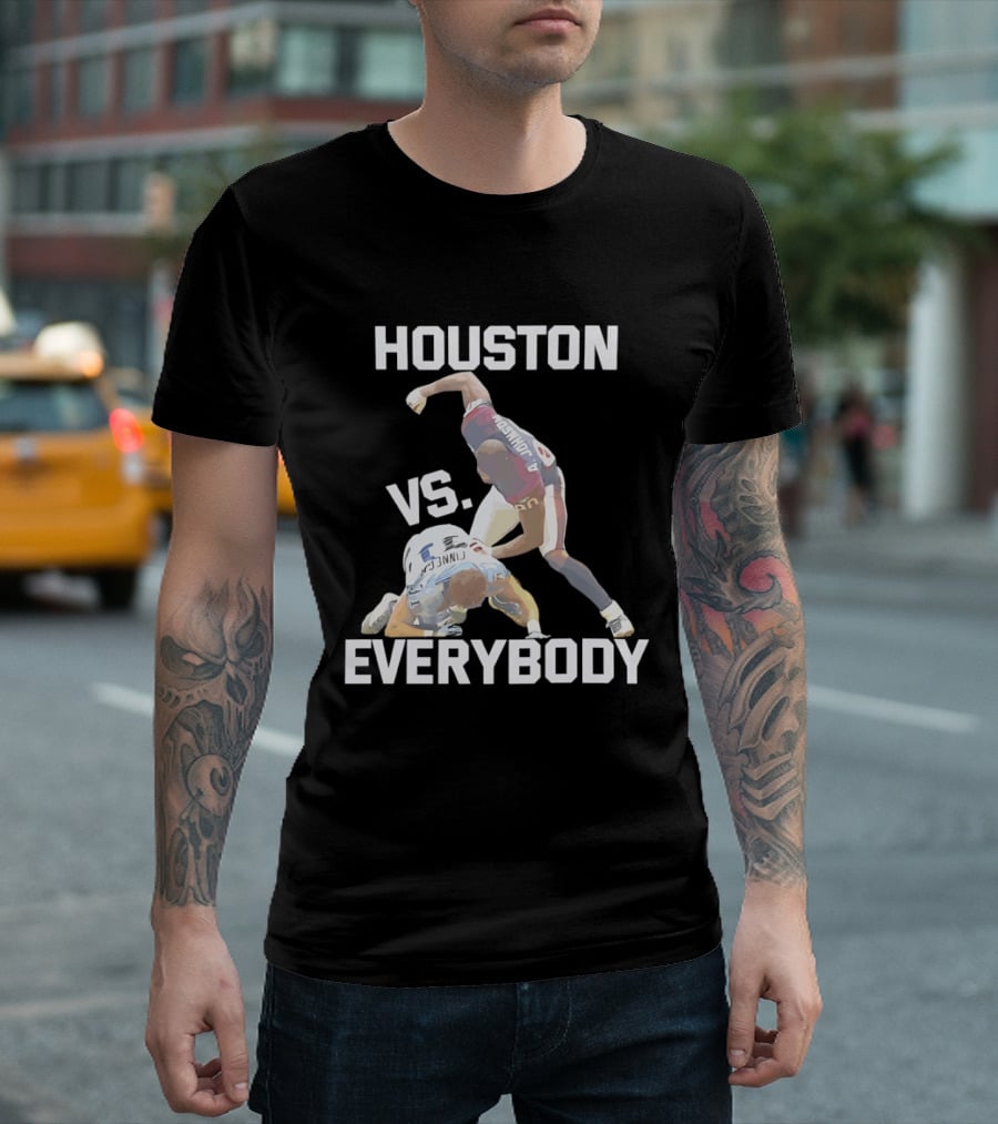 Houston Andre Johnson Vs Cortland Finnegan Everybody Texans Football Rivalry T-Shirt