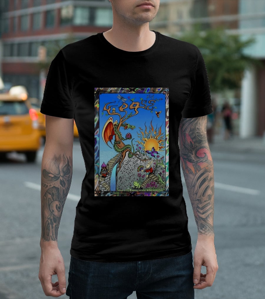 GOOSE June 30 July 1 2026 Boston MA Leader Bank Pavilion Tour Dragon And Sunburst T-Shirt