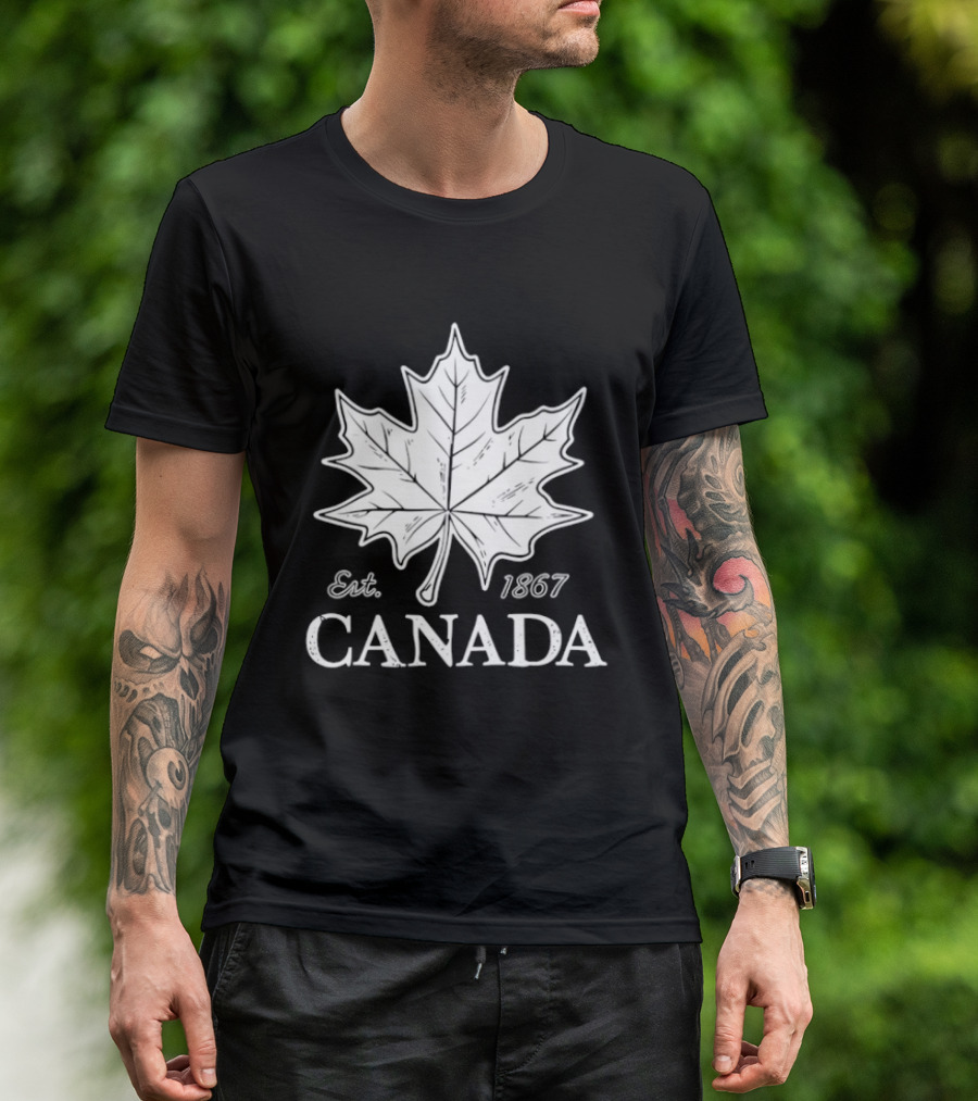 Canada Maple Leaf Est 1867 Canadian Pride T-Shirt