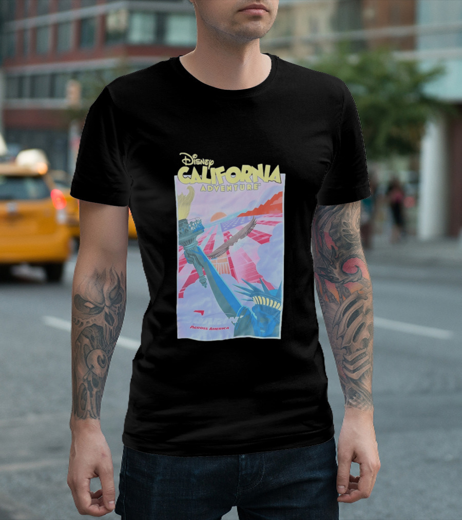 Disney California Adventure Park Soarin' Across America Liberty Eagle T-Shirt