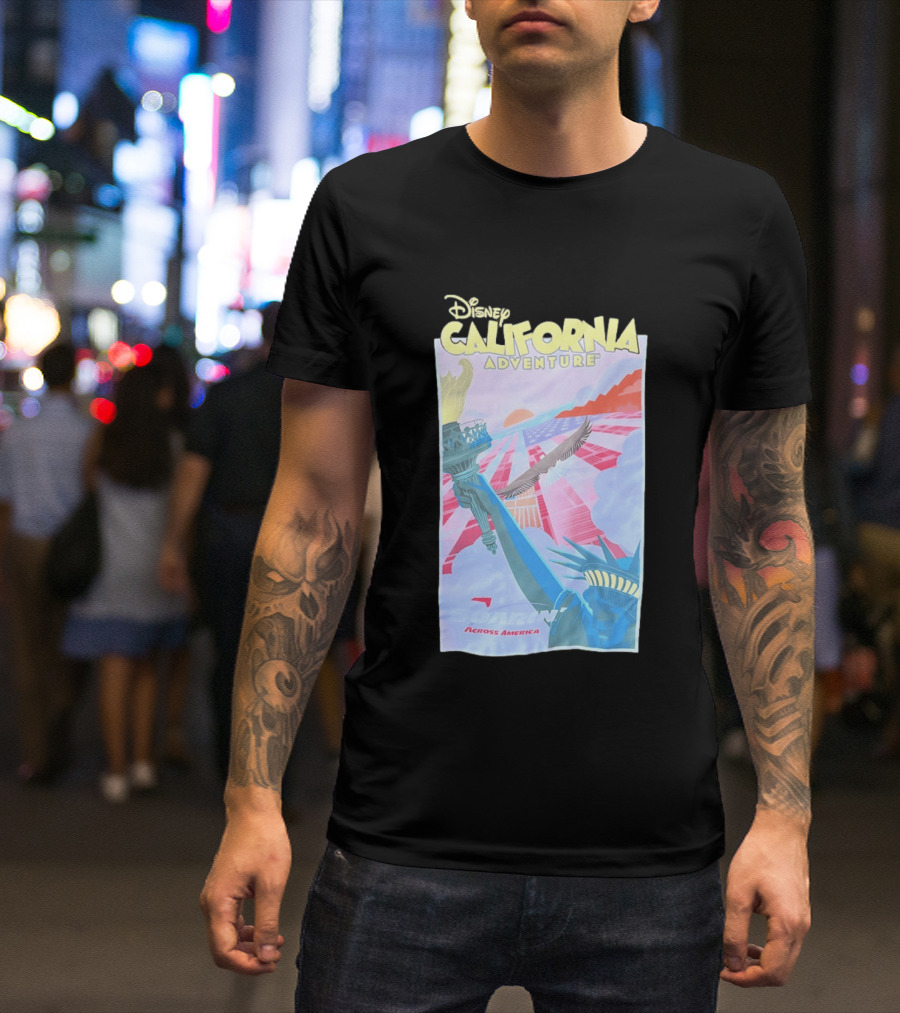 Disney California Adventure Park Soarin' Across America Liberty Eagle T-Shirt