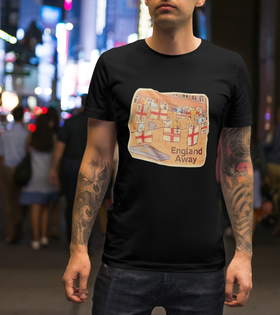 England Away Terrace Cult For King And Country Flag T-Shirt