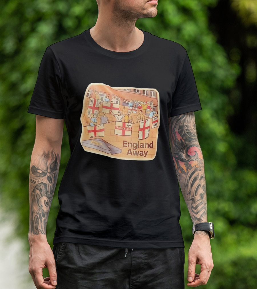 England Away Terrace Cult For King And Country Flag T-Shirt
