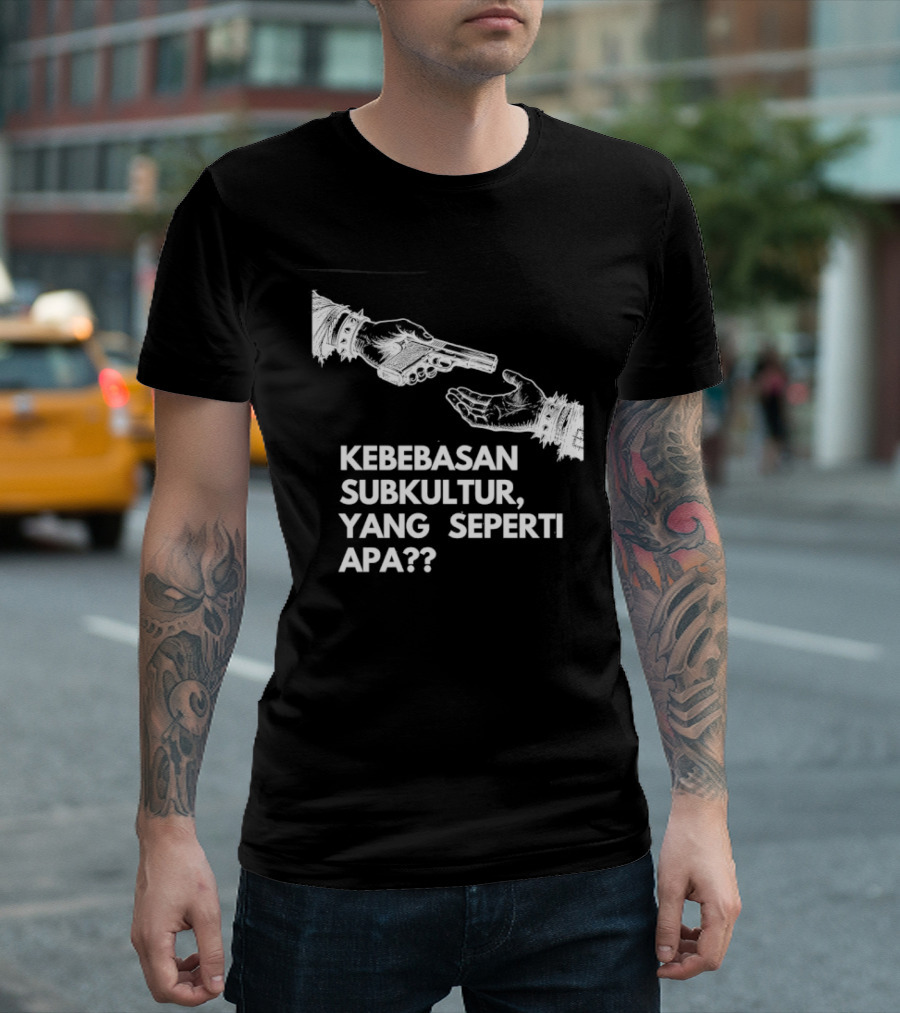 Kebebasan Subkultur Yang Seperti Apa Pertanyaan Tanda Gambar Tangan T-Shirt
