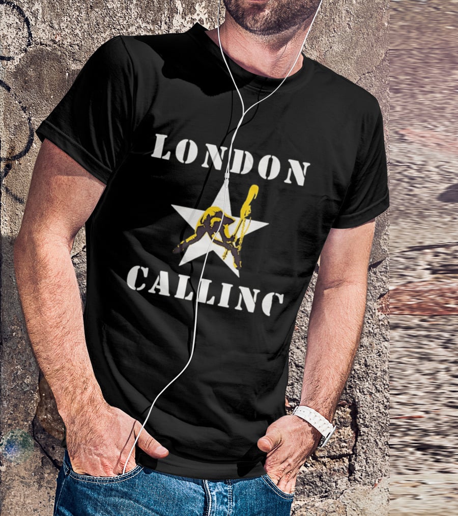 London Calling The Clash Punk Rock Band Star T-Shirt