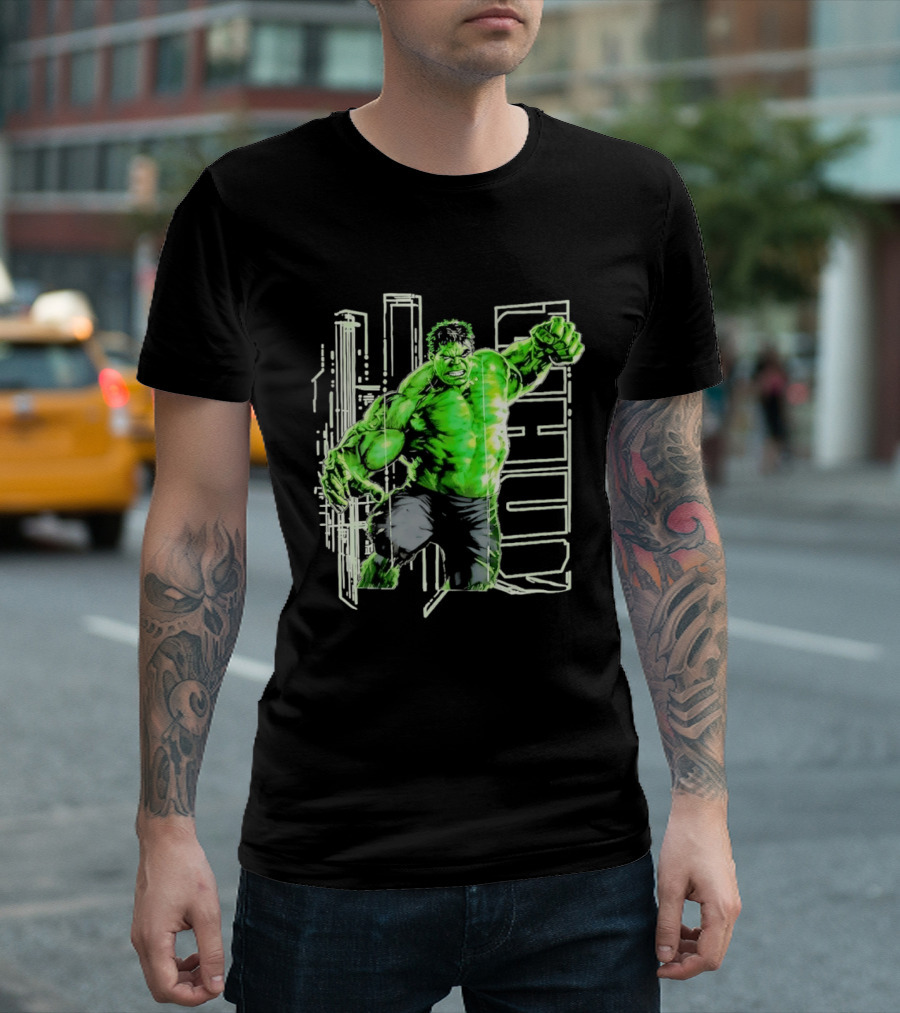 Marvel Hulk Glow Gamma Smash Action T-Shirt