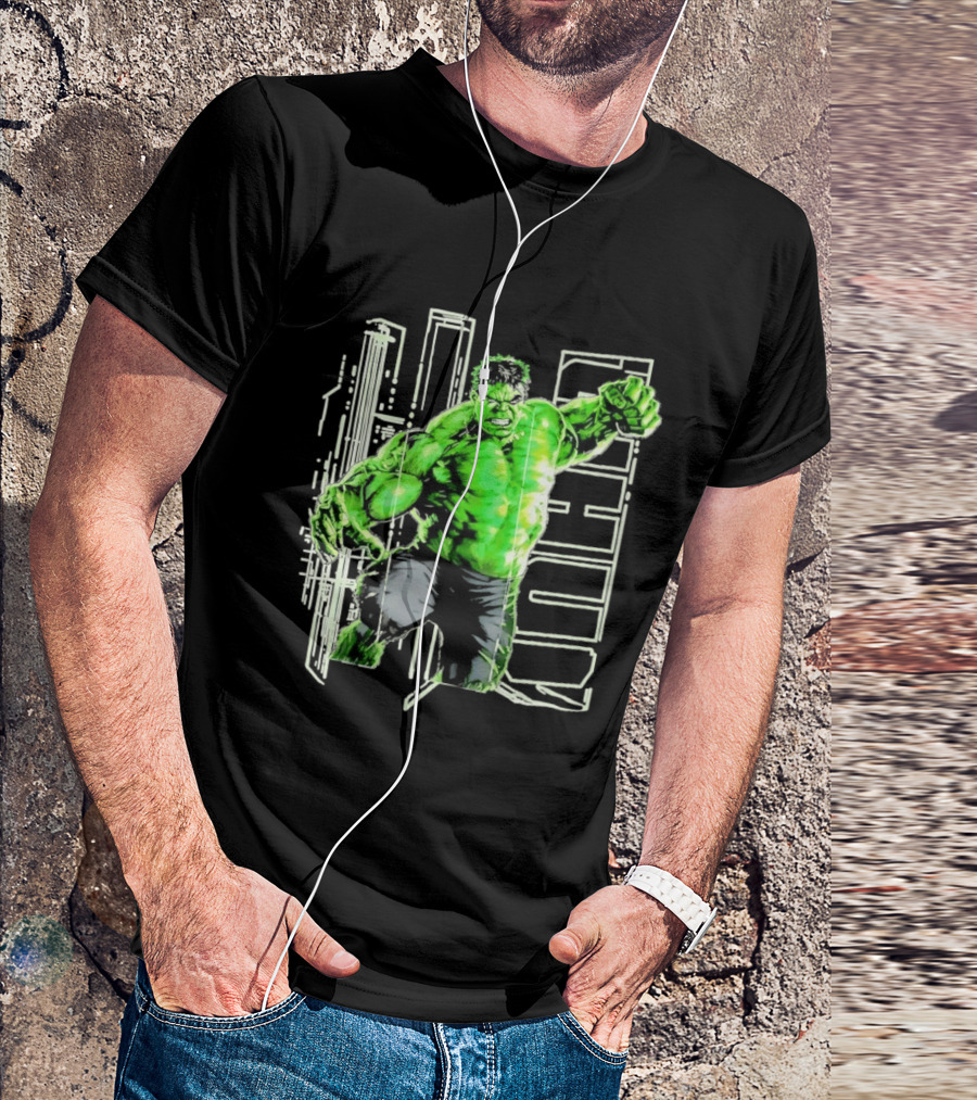 Marvel Hulk Glow Gamma Smash Action T-Shirt