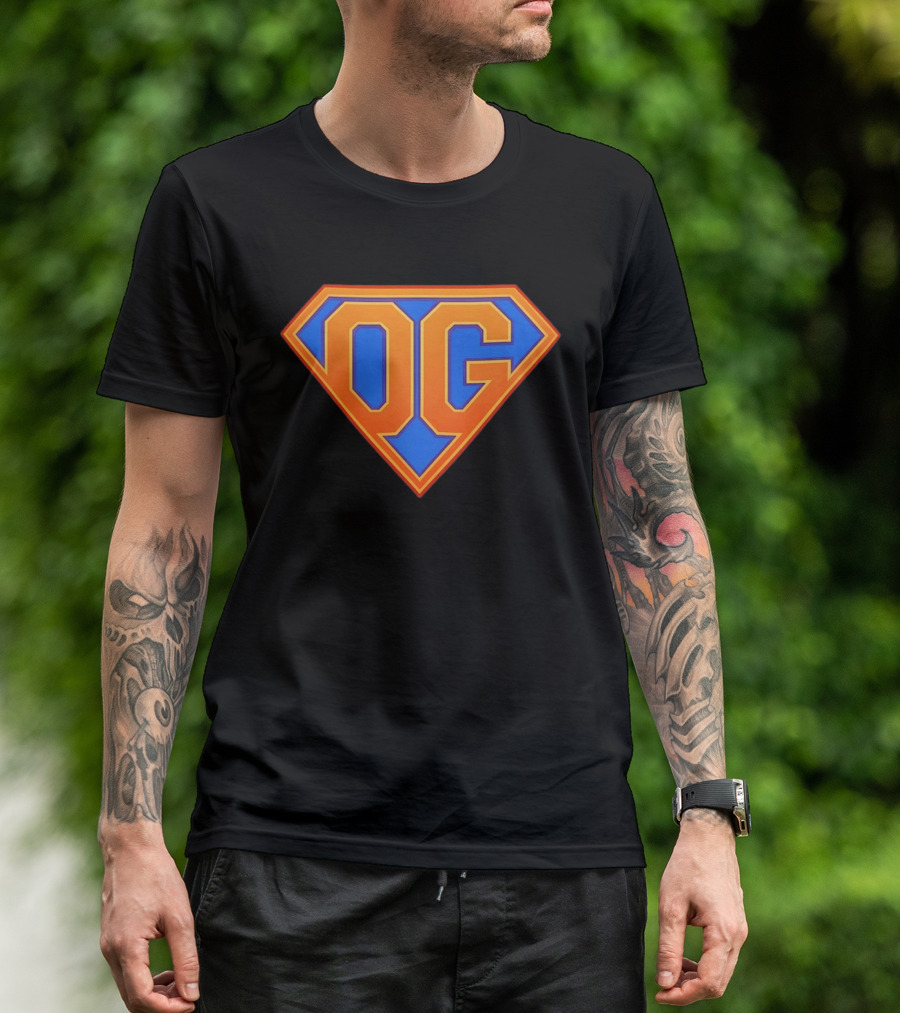 OG Anunoby Superhero Logo New York Knicks T-Shirt