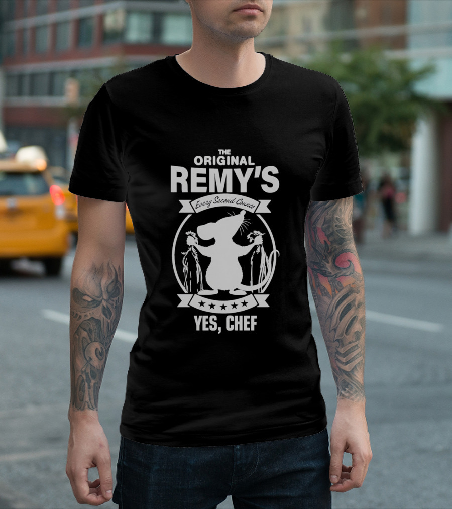 The Original Remy's Every Second Counts Yes Chef Rat T-Shirt