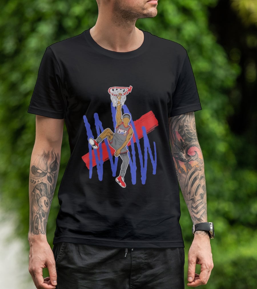 FHLY Basketball Dunk Athlete V J Edgecombe Highlight Action T-Shirt