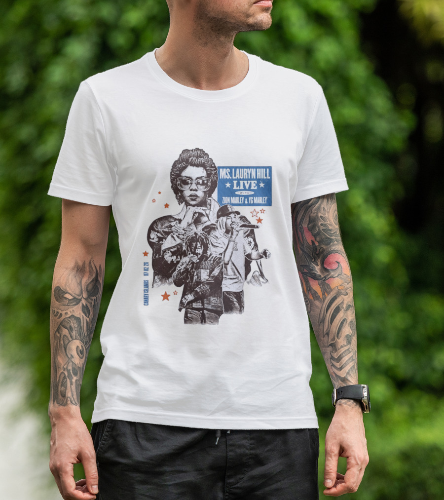 Ms Lauryn Hill Live Zion Marley YG Marley Canary Islands February 2026 T-Shirt