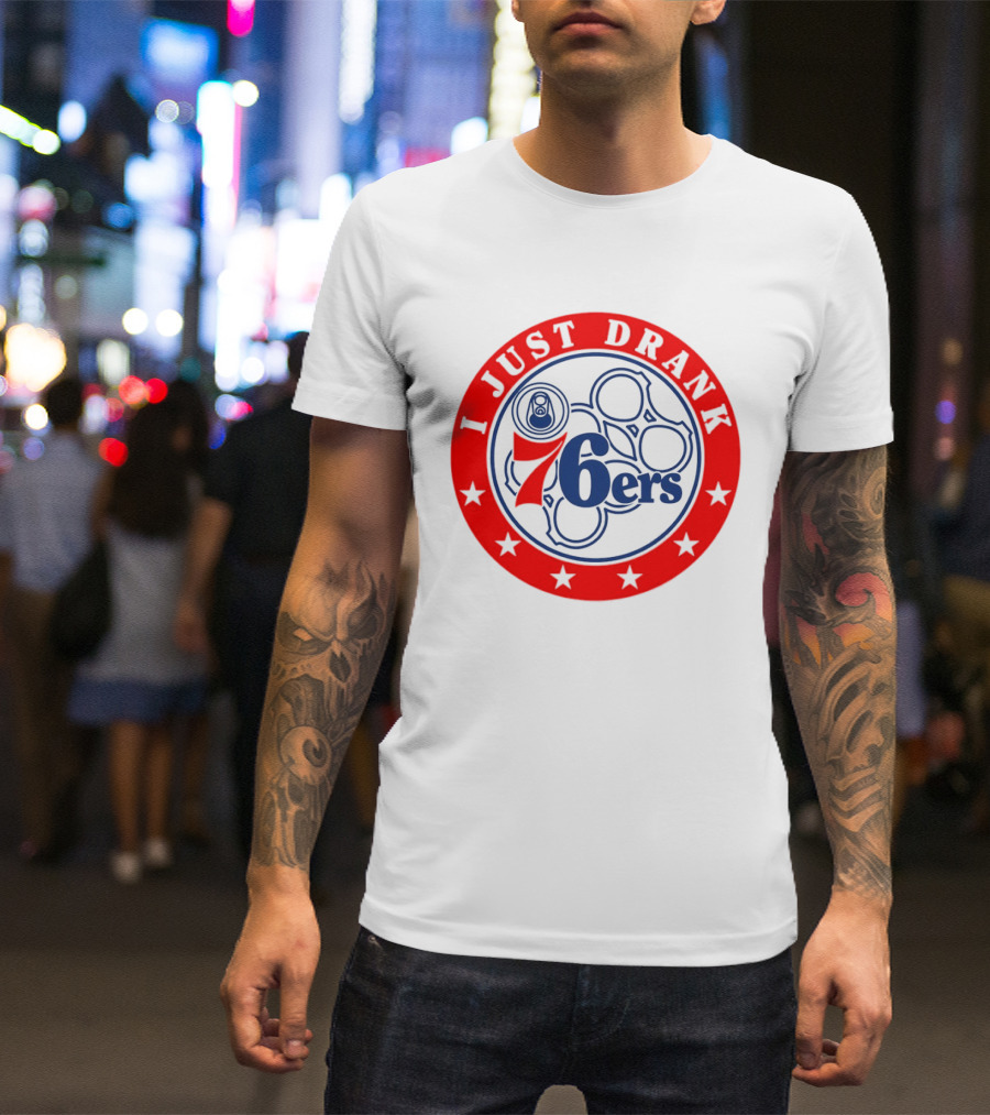 Philadelphia 76ers I Just Drank Beer Ring Stars T-Shirt