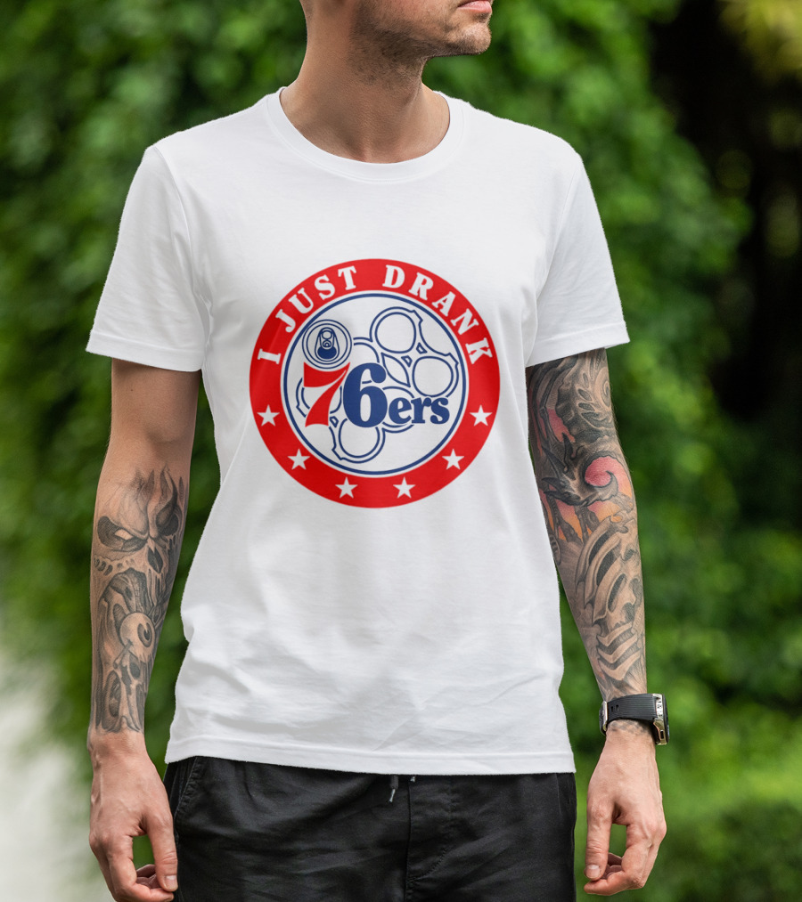Philadelphia 76ers I Just Drank Beer Ring Stars T-Shirt