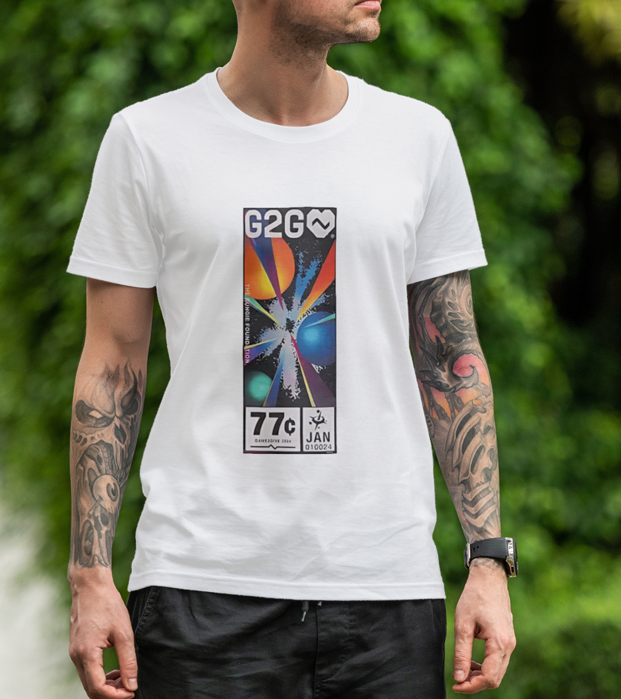 G2G The Bungie Foundation Cosmic Planets Game2Give 2024 Jan 77c 010024 T-Shirt
