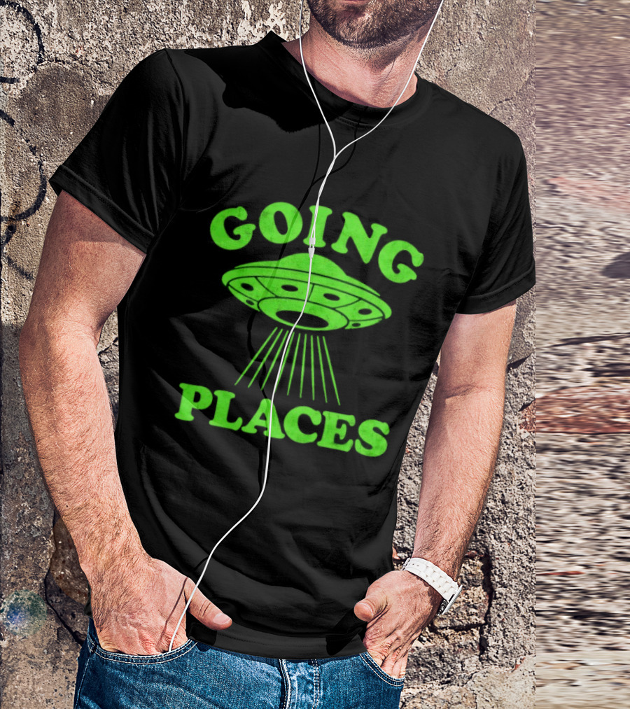 Going Places UFO Alien Outer Space Flying Saucer T-Shirt