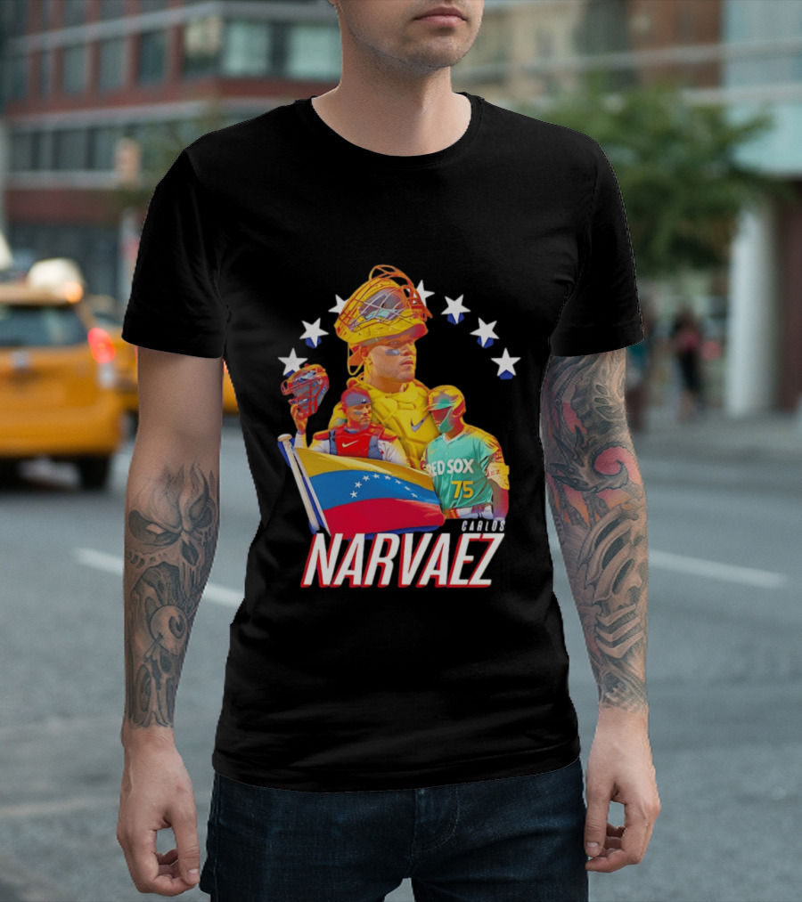 Carlos Narvaez Boston Red Sox Venezuela Catcher 75 T-Shirt