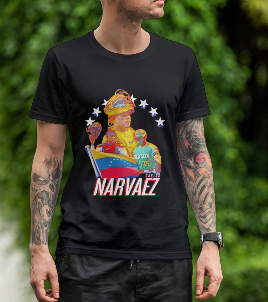 Carlos Narvaez Boston Red Sox Venezuela Catcher 75 T-Shirt