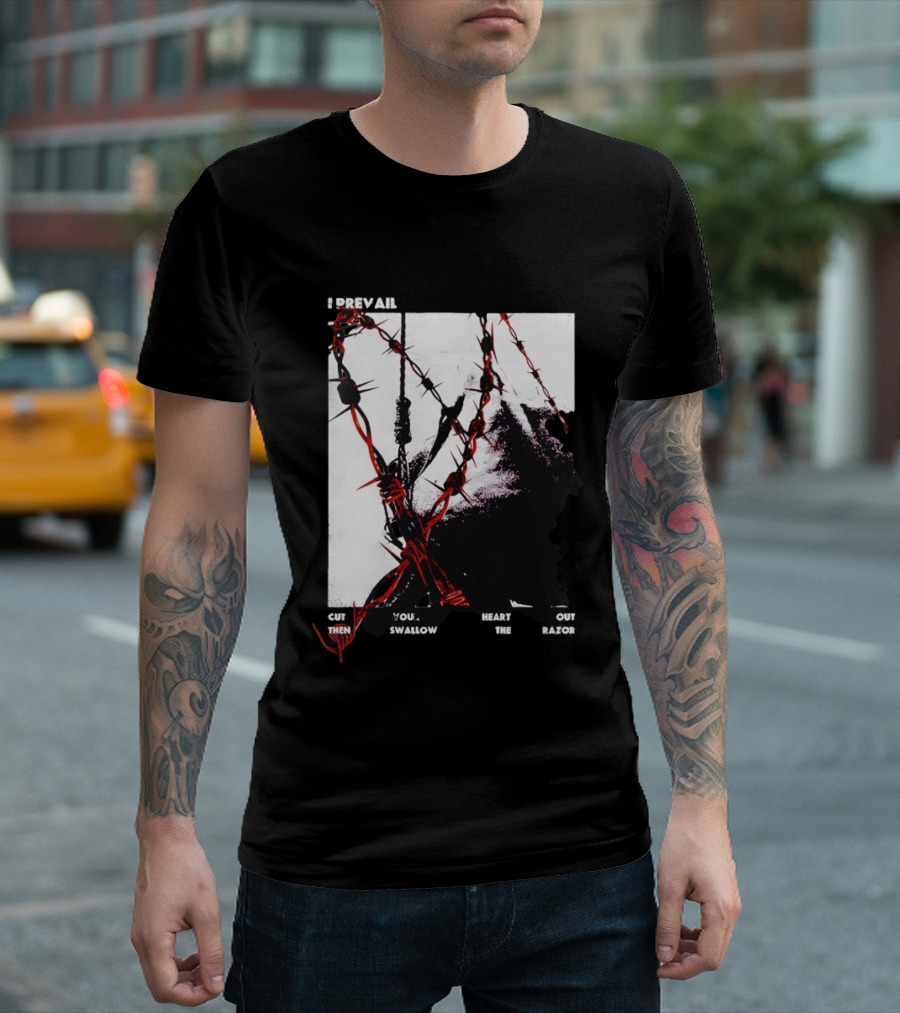 I Prevail Cut Your Heart Out Swallow The Razor Barbed Wire T-Shirt