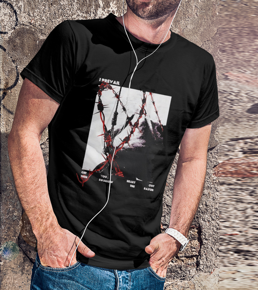 I Prevail Cut Your Heart Out Swallow The Razor Barbed Wire T-Shirt