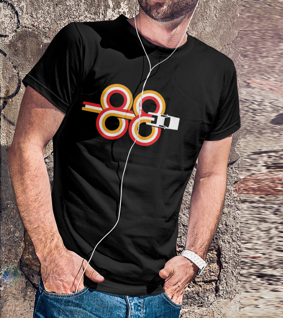 Sports Car Infinity Loop 88 Racing Stripes T-Shirt