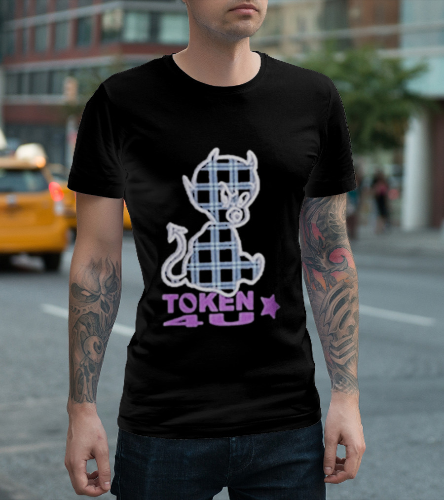 Token NYC Plaid Baby Devil Star T-Shirt
