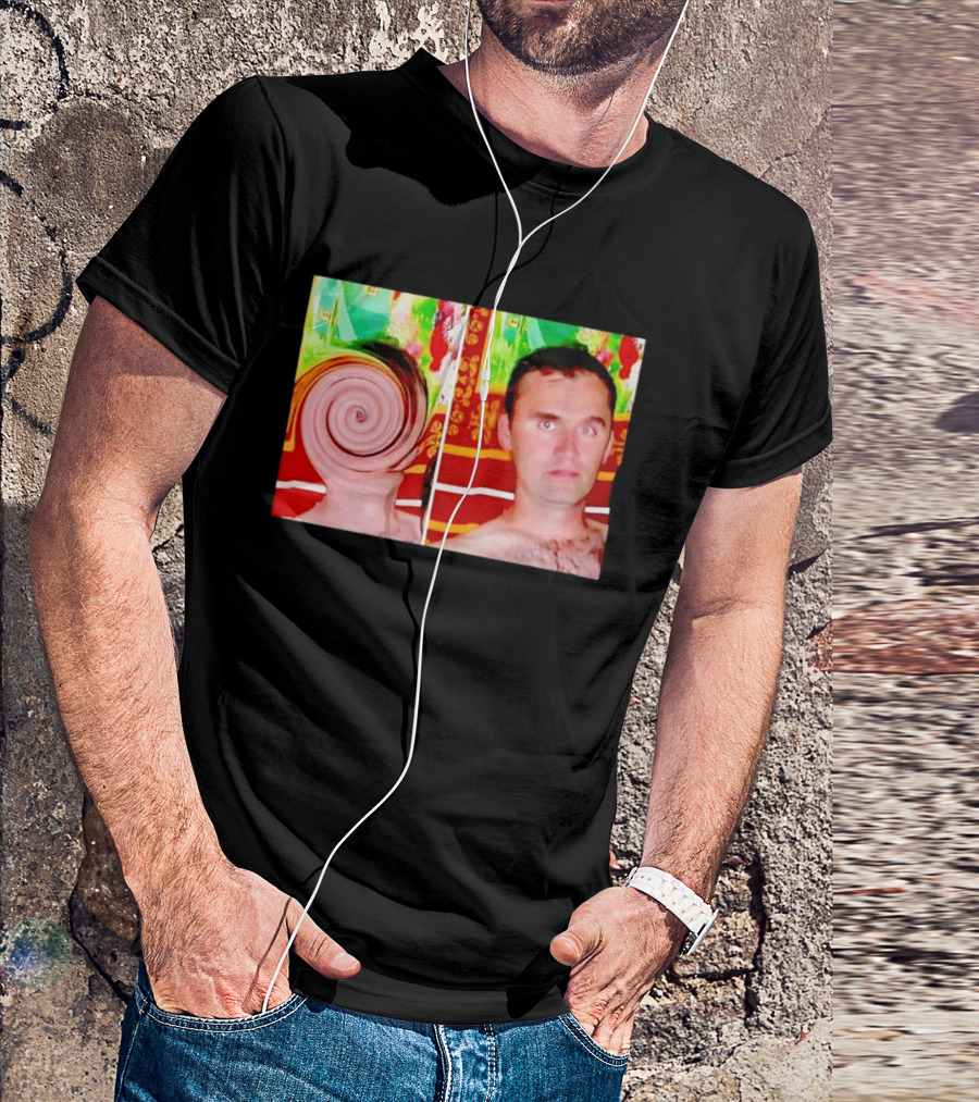 Swirly Kirk Christopher Paul Neil Optical Illusion Face T-Shirt