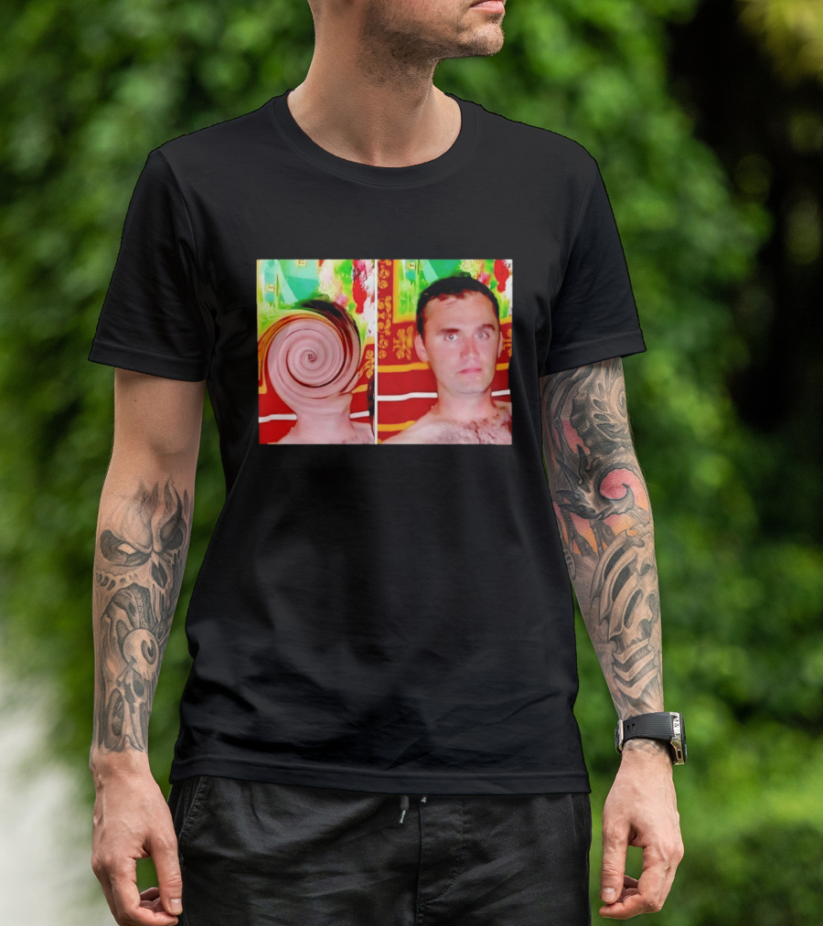 Swirly Kirk Christopher Paul Neil Optical Illusion Face T-Shirt