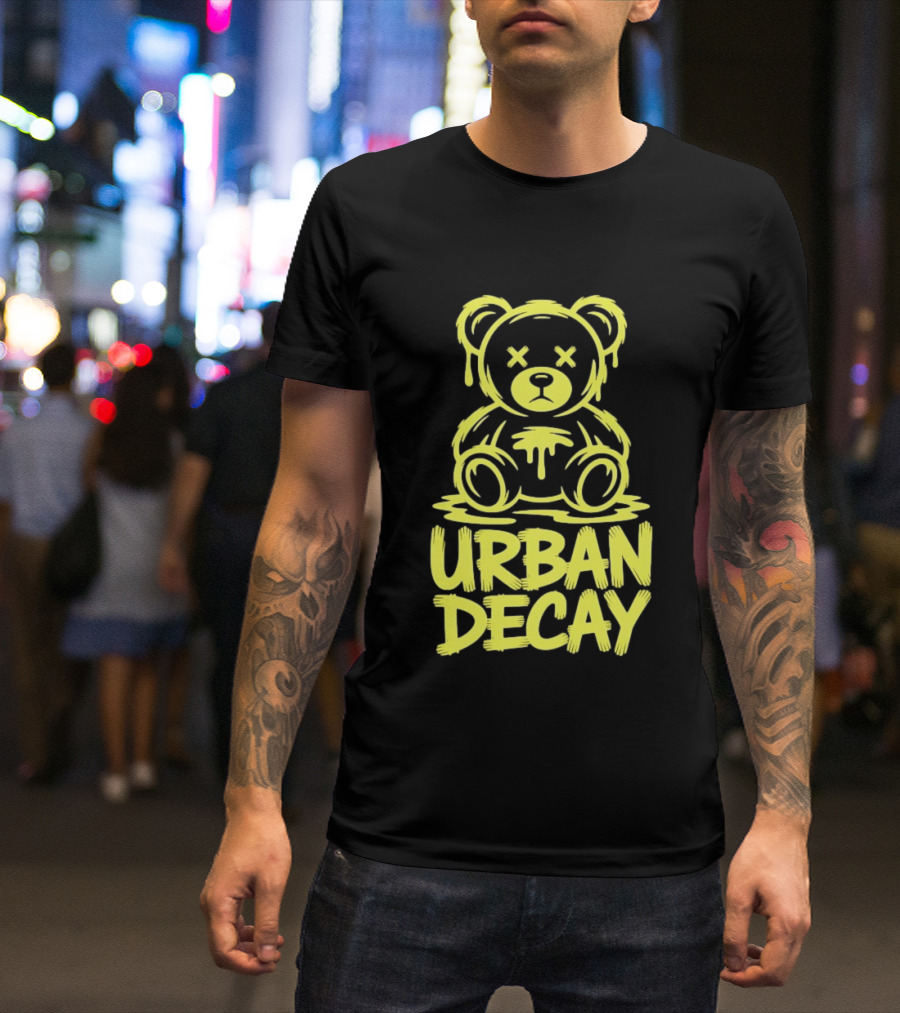 Teddy Bear Urban Decay Dripping Graffiti T-Shirt