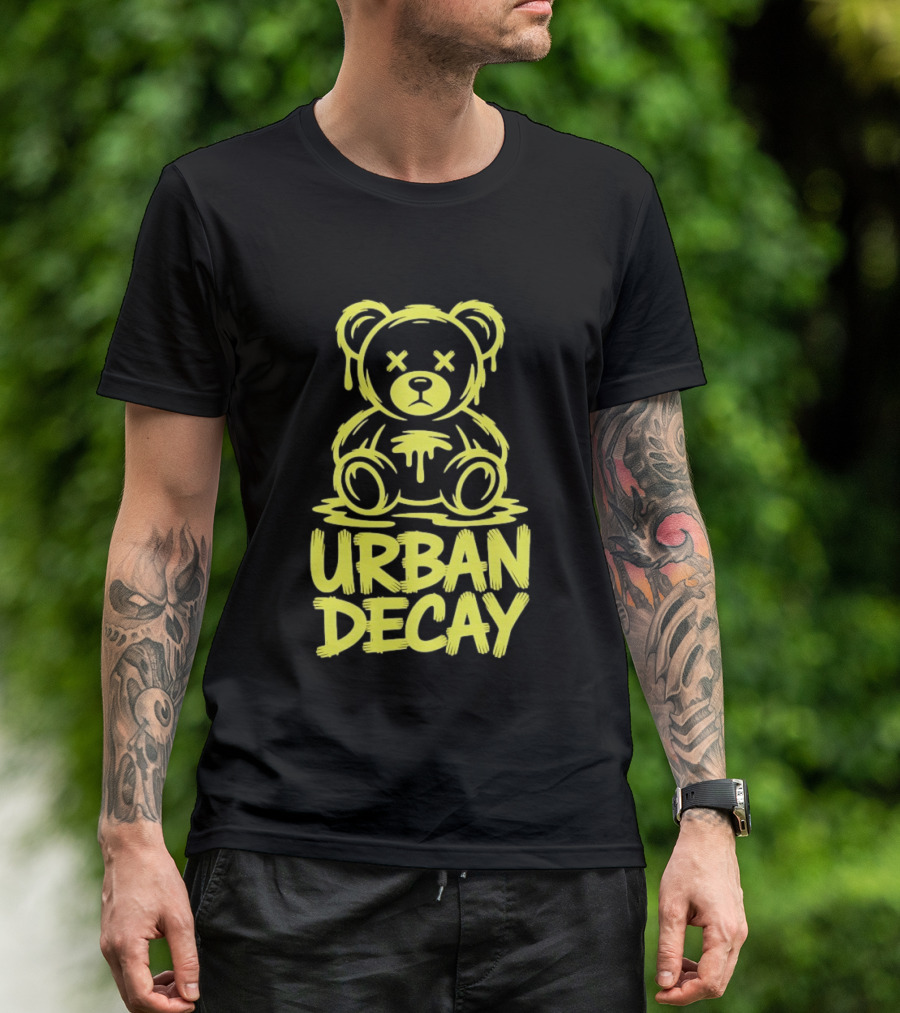 Teddy Bear Urban Decay Dripping Graffiti T-Shirt