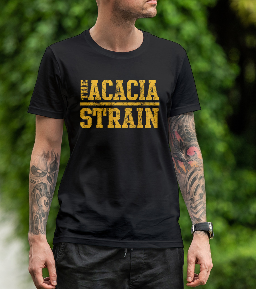 The Acacia Strain Distressed Yellow Grunge T-Shirt