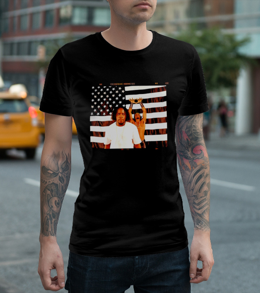 Outkast American Flag Andre 3000 Big Boi Performance USA Stars And Stripes T-Shirt