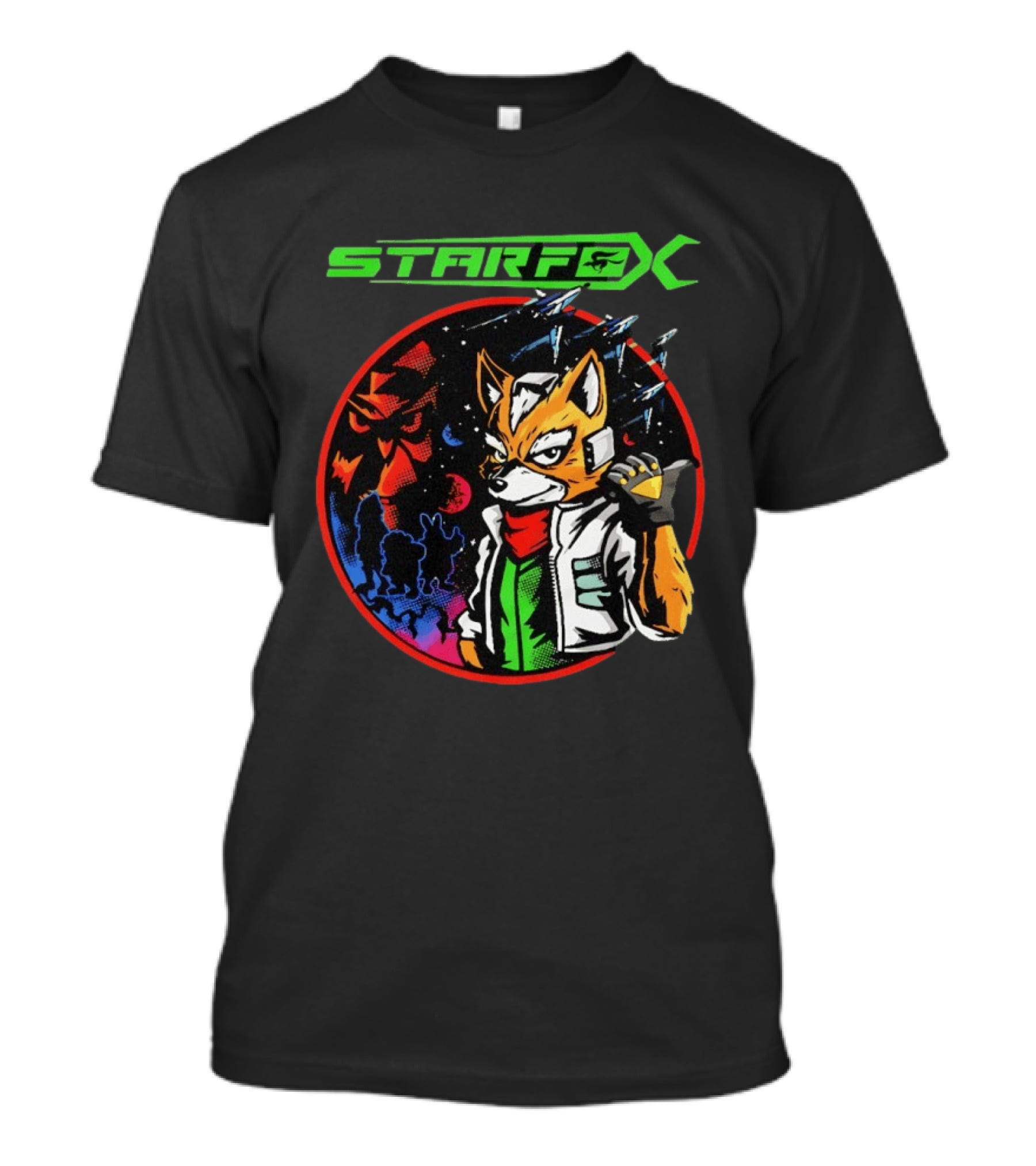 Star Fox Fox McCloud Retro Space Adventure T-Shirt