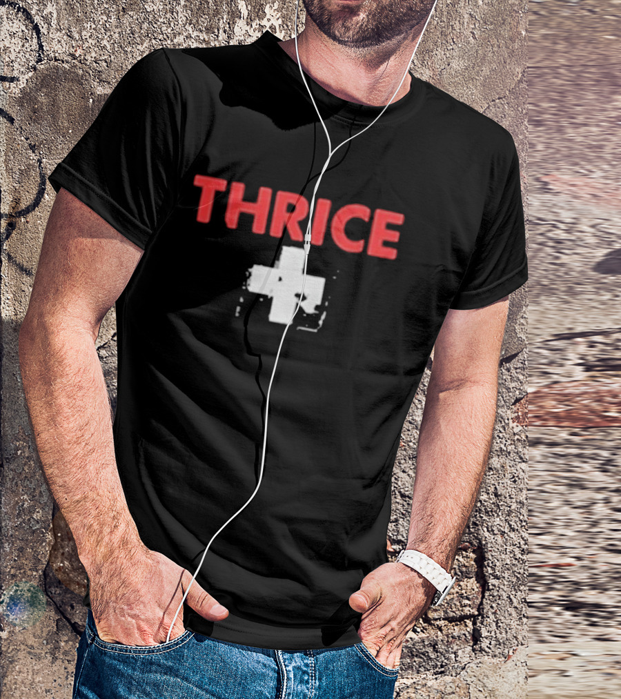 Thrice Ambulance Cross Old School T-Shirt