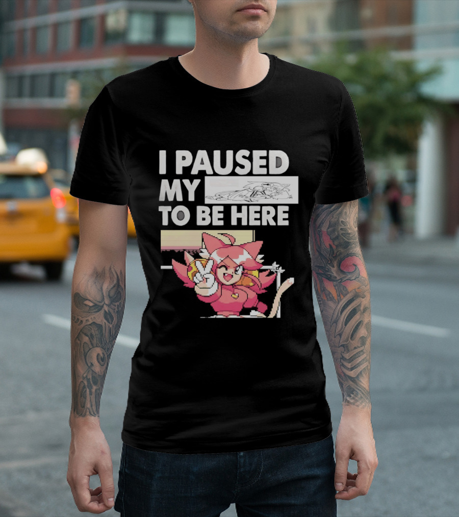 I Paused My Game To Be Here Mad Mew Mew Undertale Anime Girls T-Shirt